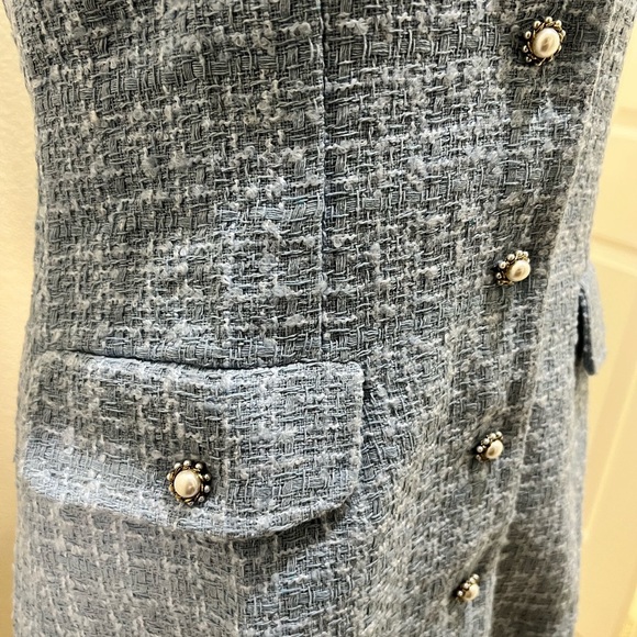 Maeve by Anthropology Sleeveless Tweed Blazer Mini Dress, size 8 & 10 - Picture 8 of 16